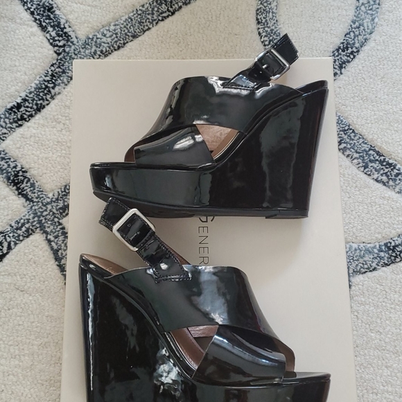 BCBG Imana Patent Wedges - Picture 4 of 4